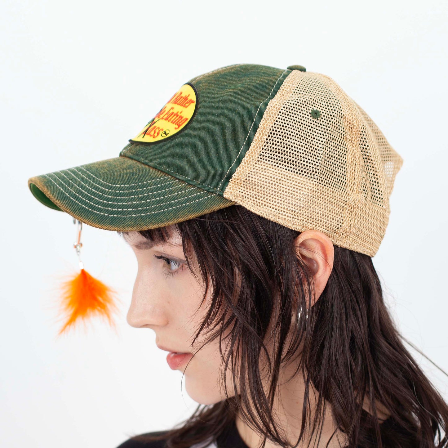 I'D RATHER BE EATING BASS FISH HOOK CAP