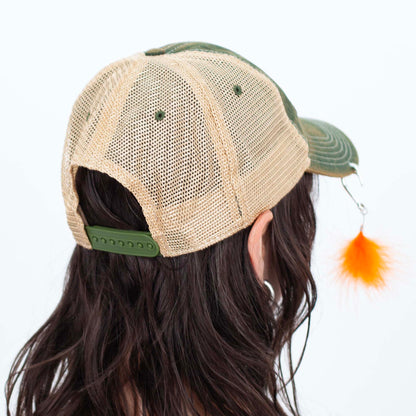 I'D RATHER BE EATING BASS FISH HOOK CAP